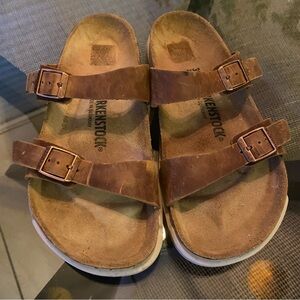 Birkenstock Sierra Oiled-Leather Sandals for Ladies